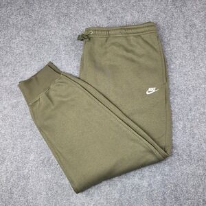 NIKE Sportswear Club Essential Fleece Joggers Mens Size XXL Olive Green FN3787